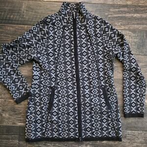Artisan Ny Black and Gray Patterned Jacket